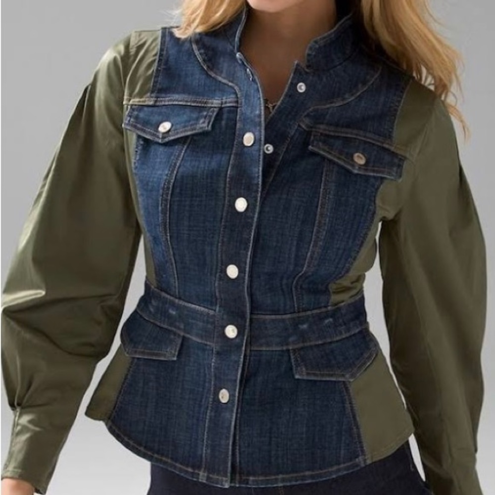 White House Black Market Denim Jacket